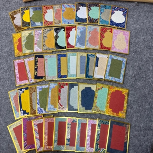 【50张】宋锦5.8✖️8.5宋锦卡纸加厚褚笺内心熟宣