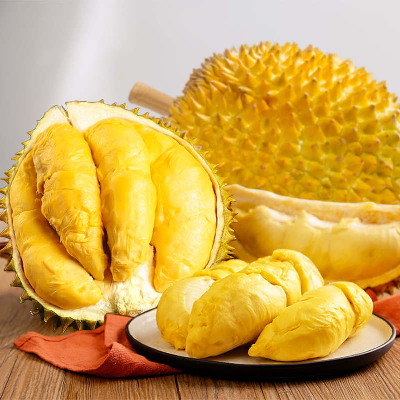 【顺丰速发】纯A果泰国进口金枕榴莲3-5斤软糯香甜包4-5房QQ