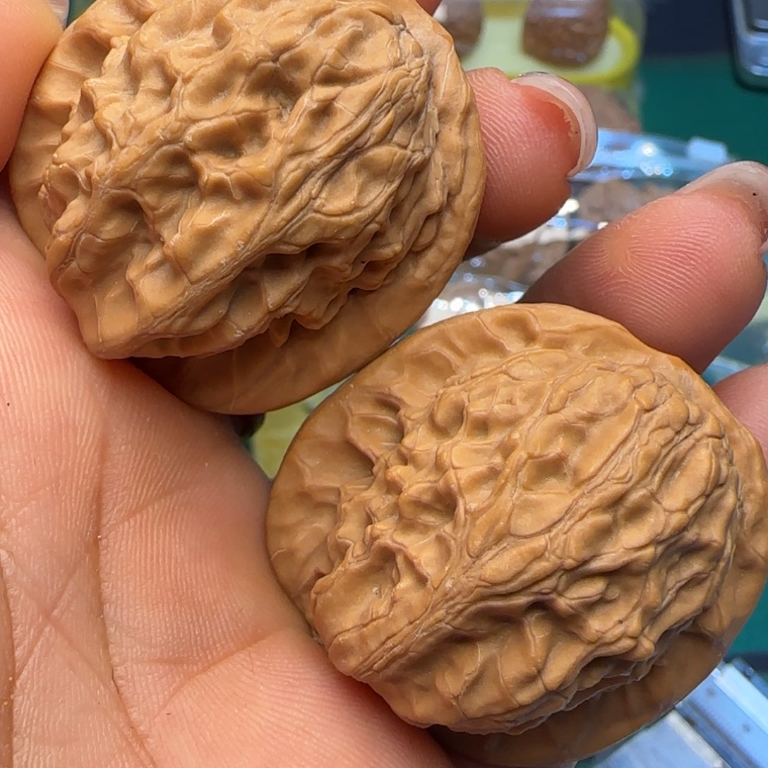 替***光吊坠文玩核桃37贵妃扇➕打底