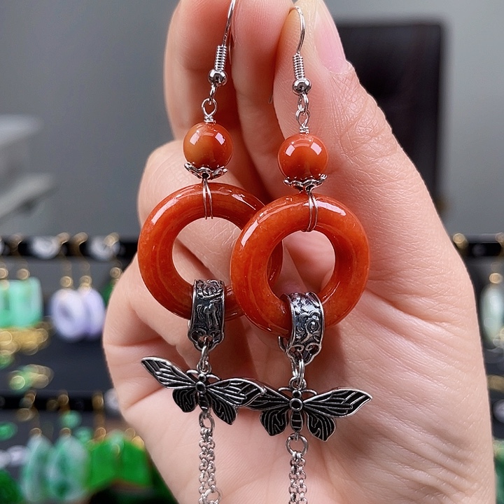 翡翠耳饰未镶嵌饰品