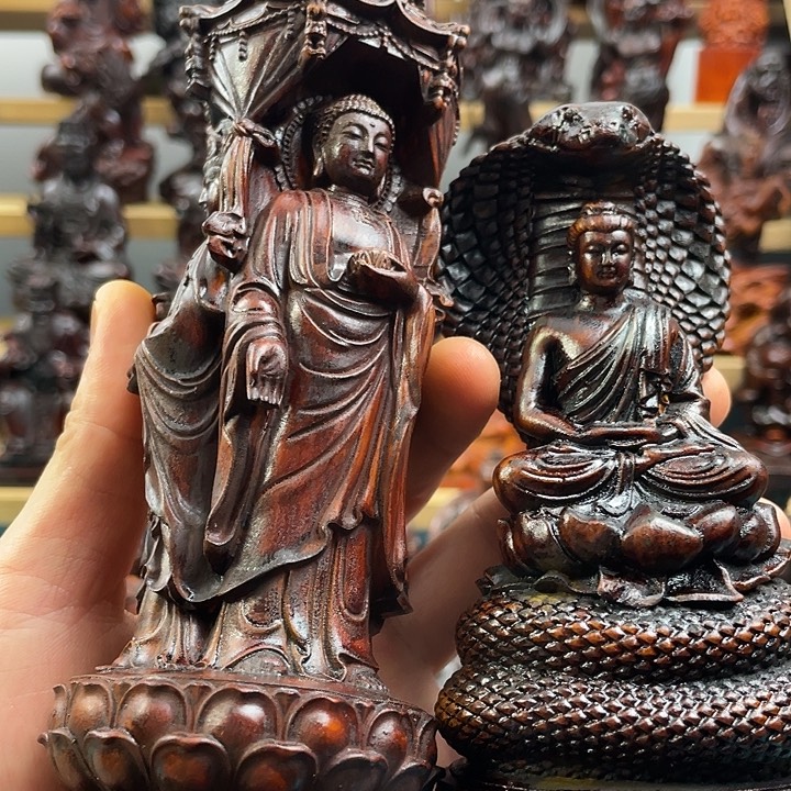 五***肉木木质雕刻摆件123456