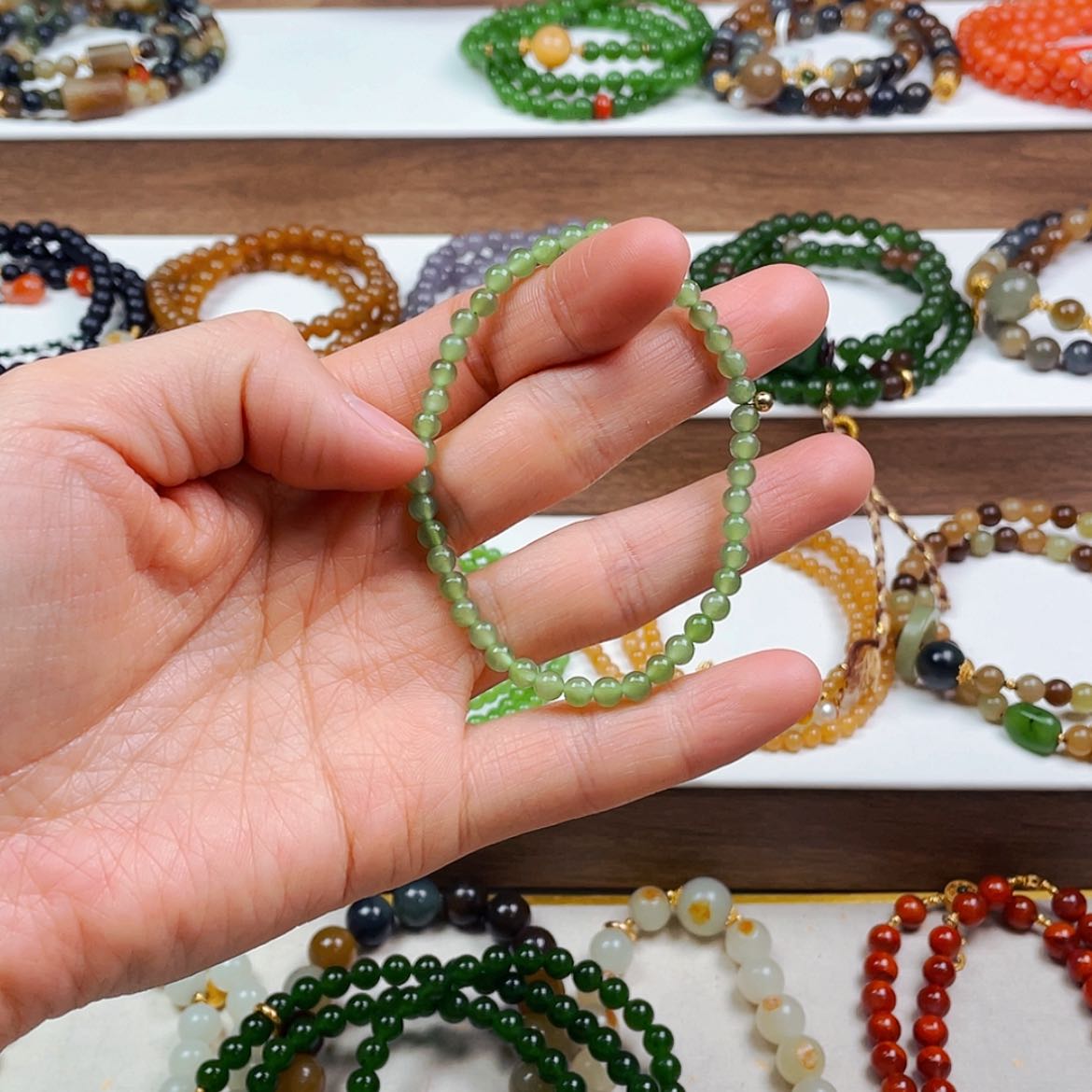 【闪购商品】和田玉未镶嵌手串