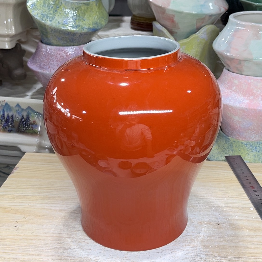 陶瓷绿植多肉微瑕花盆外口径：10.5*25无孔