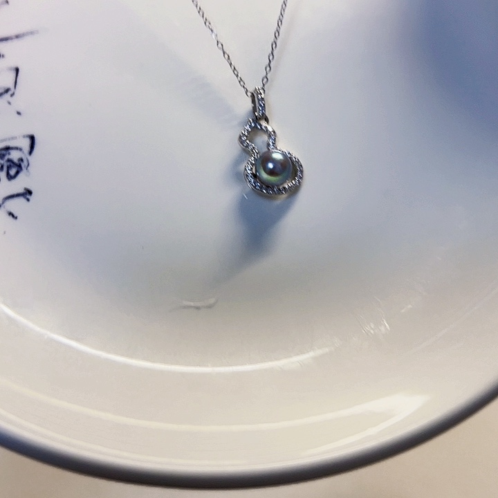 颈饰银S925镶嵌海水珍珠