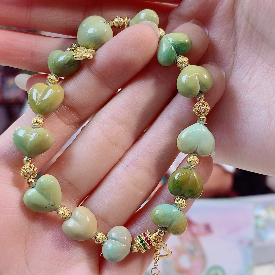 银S925镀金镶嵌绿松石珠宝奇石