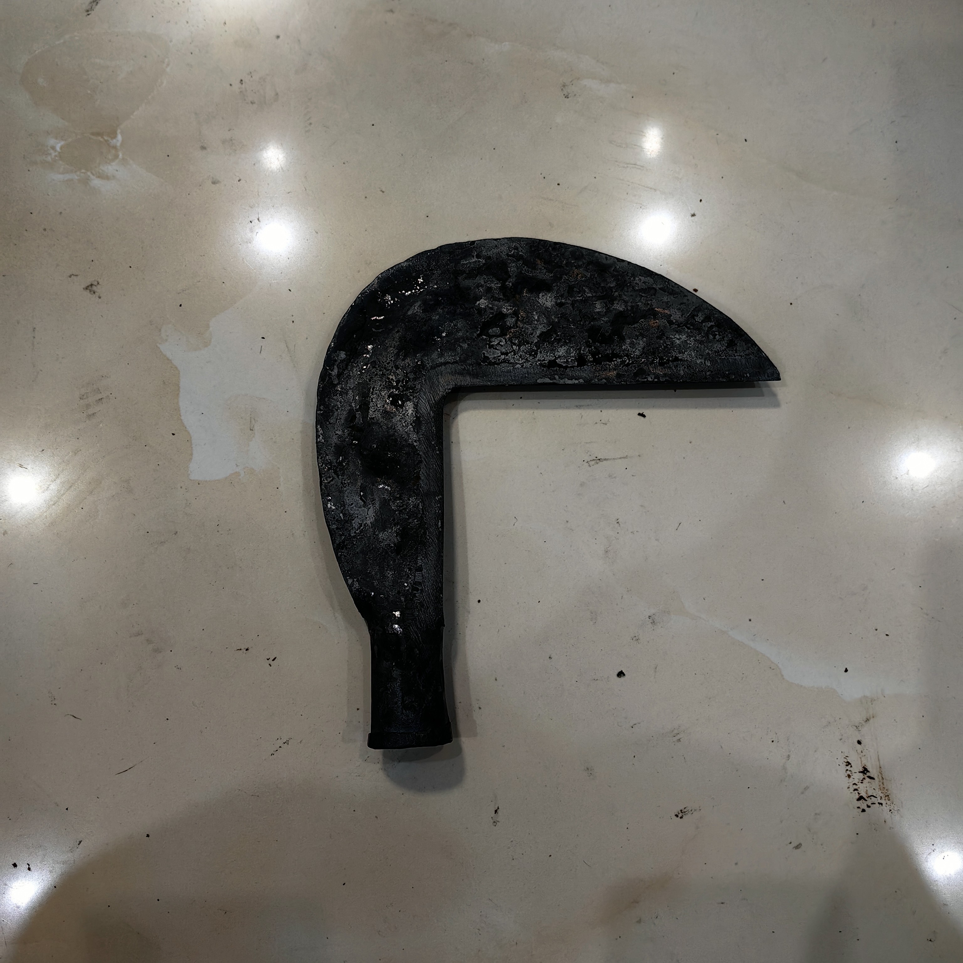 手工锻打多功能加厚夹钢草刀户外农用锋利割草开路专用