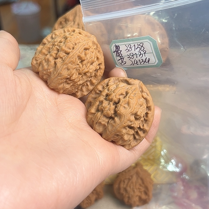 文玩核桃把件白狮子