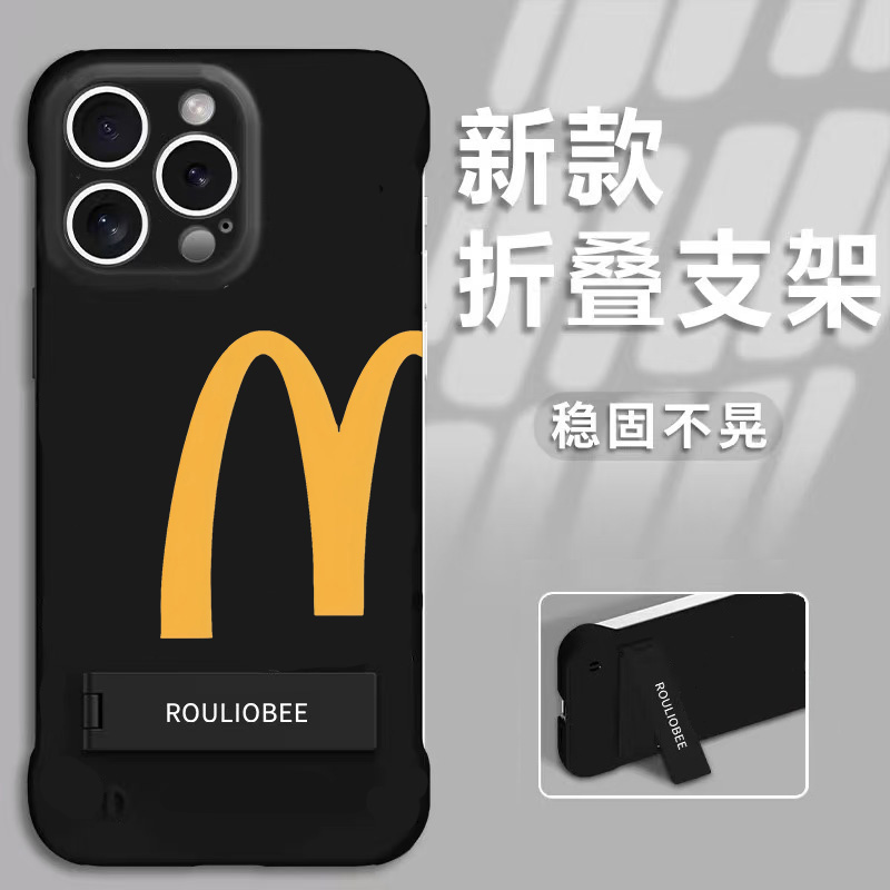 欧克里里字母半M金属支架适用手机壳苹果16华为P70oppo小米15oppo