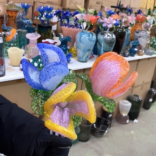 无铅玻璃花瓶高50宽厘6厘米