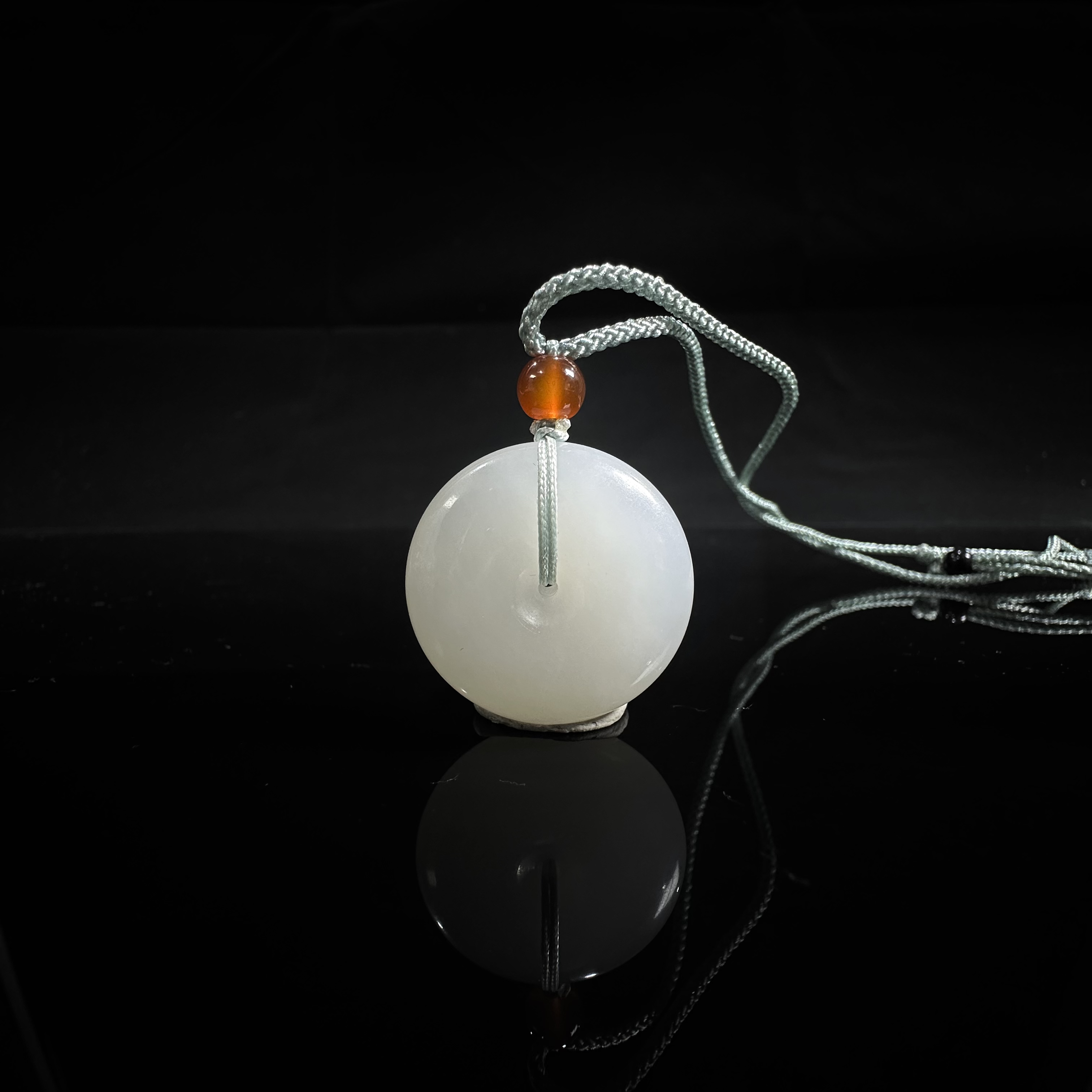 和田玉白玉平安扣（722137）