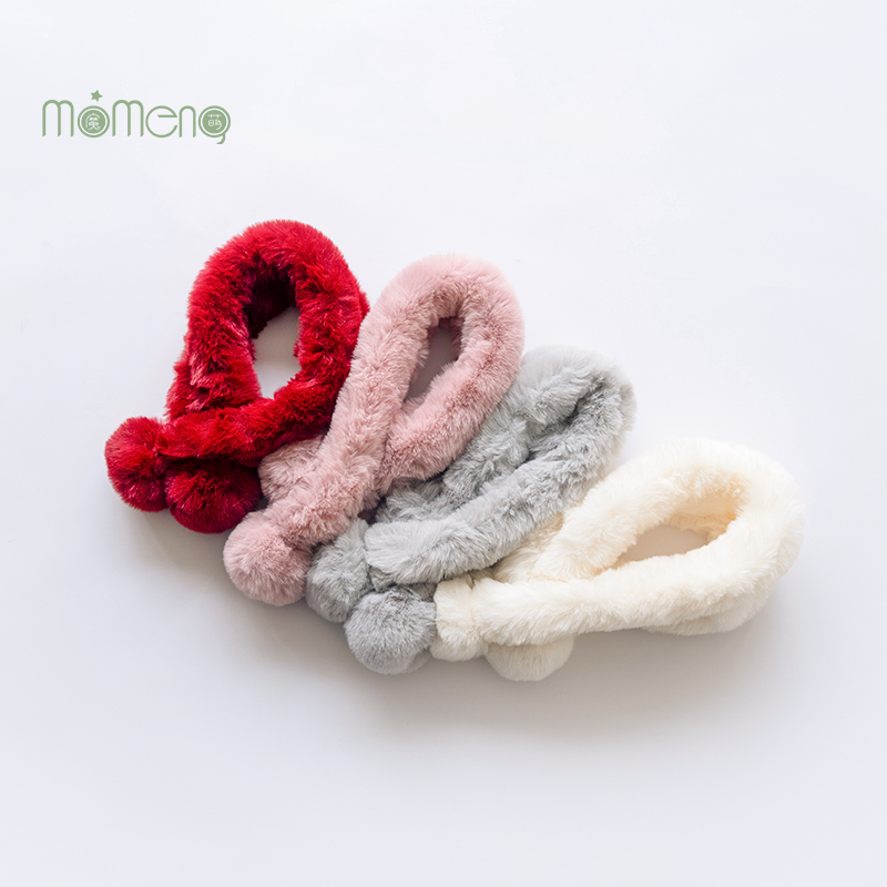 儿童女童针织宝宝毛绒保暖狗常规款通用围巾婴儿韩版围脖