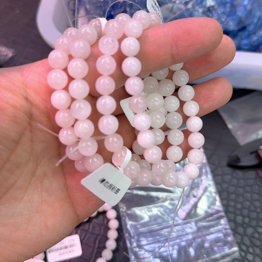 未镶嵌水晶颈饰白兔毛串