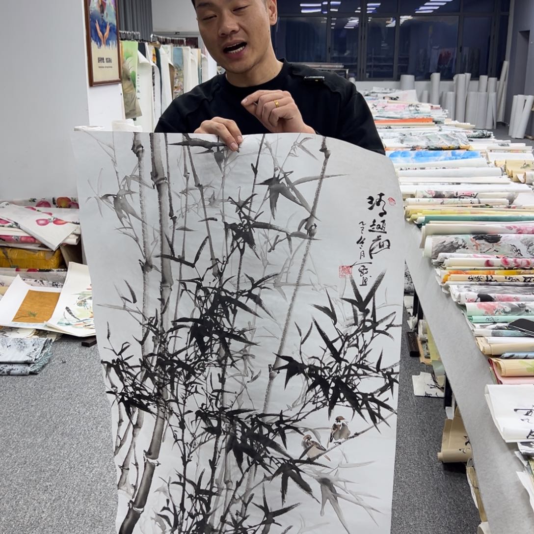 国画纯手绘字画宣纸