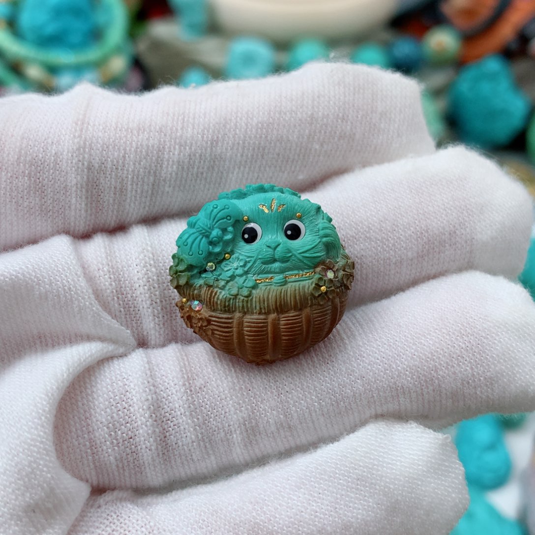 绿松石未镶嵌珠宝半成品