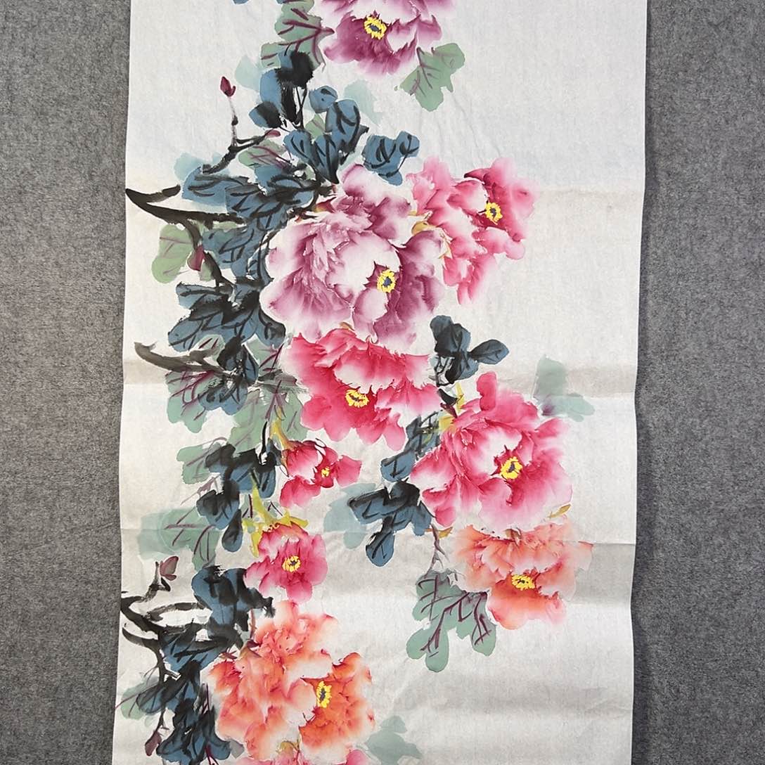 国画433 花鸟在此处飞翔也不