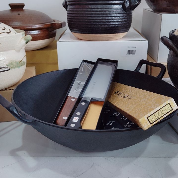 201不锈钢大铁锅南部铁器36cm……………………