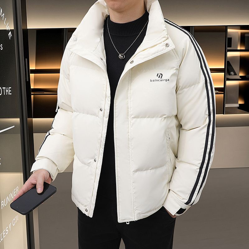 春秋季新款男士冲锋衣夹棉夹克棉服2025加厚防风工装二棉羽服外套