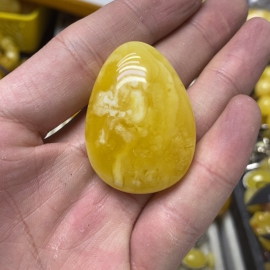 蜜蜡裸石未镶嵌吊坠