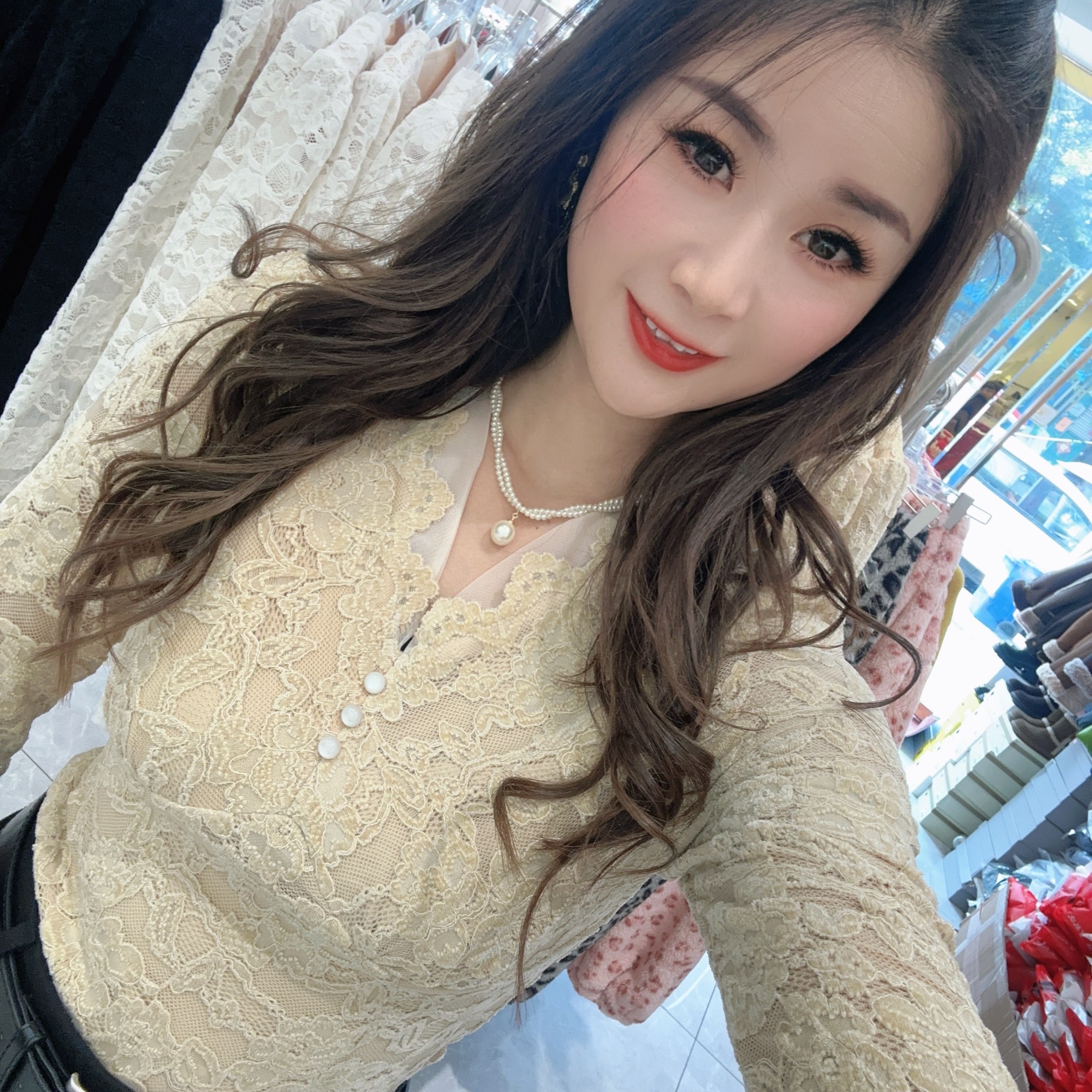 洋气加绒植绒V领纯欲风打底上衣