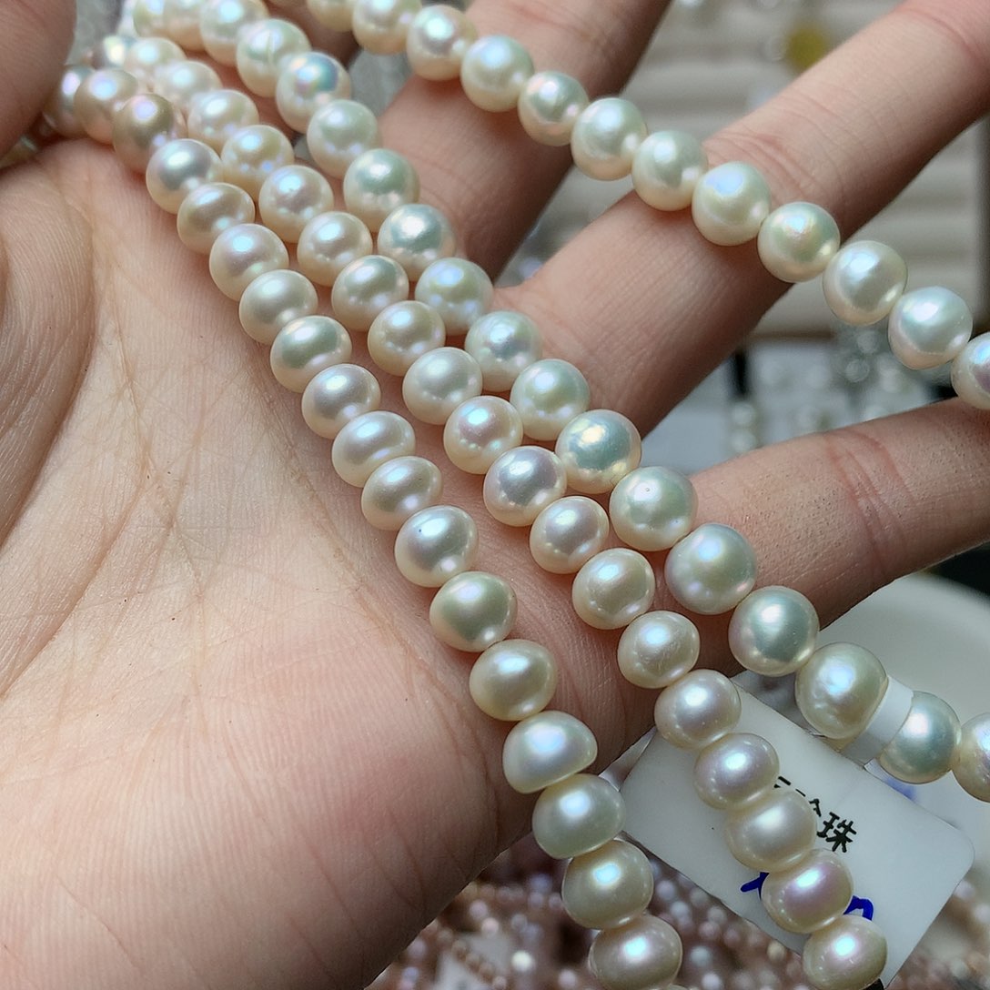 淡水珍珠项链7-8未镶嵌w 64项链