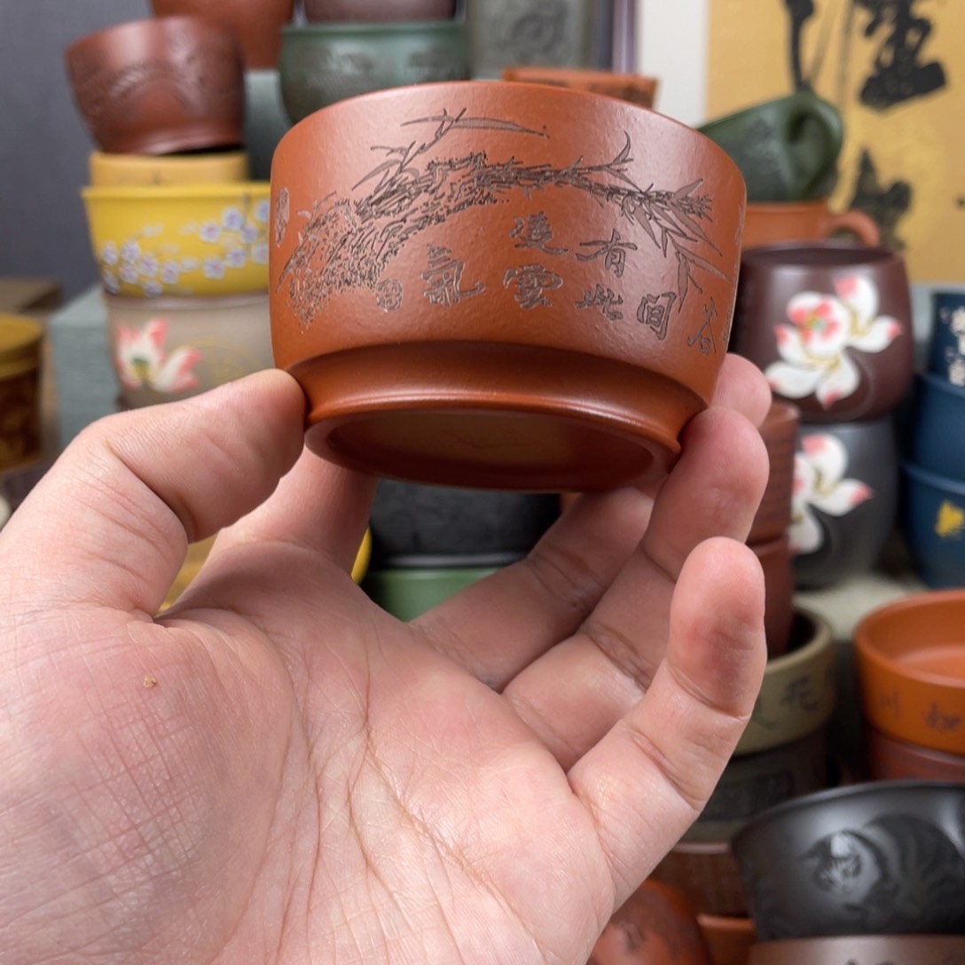 紫砂茶杯紫砂茶杯