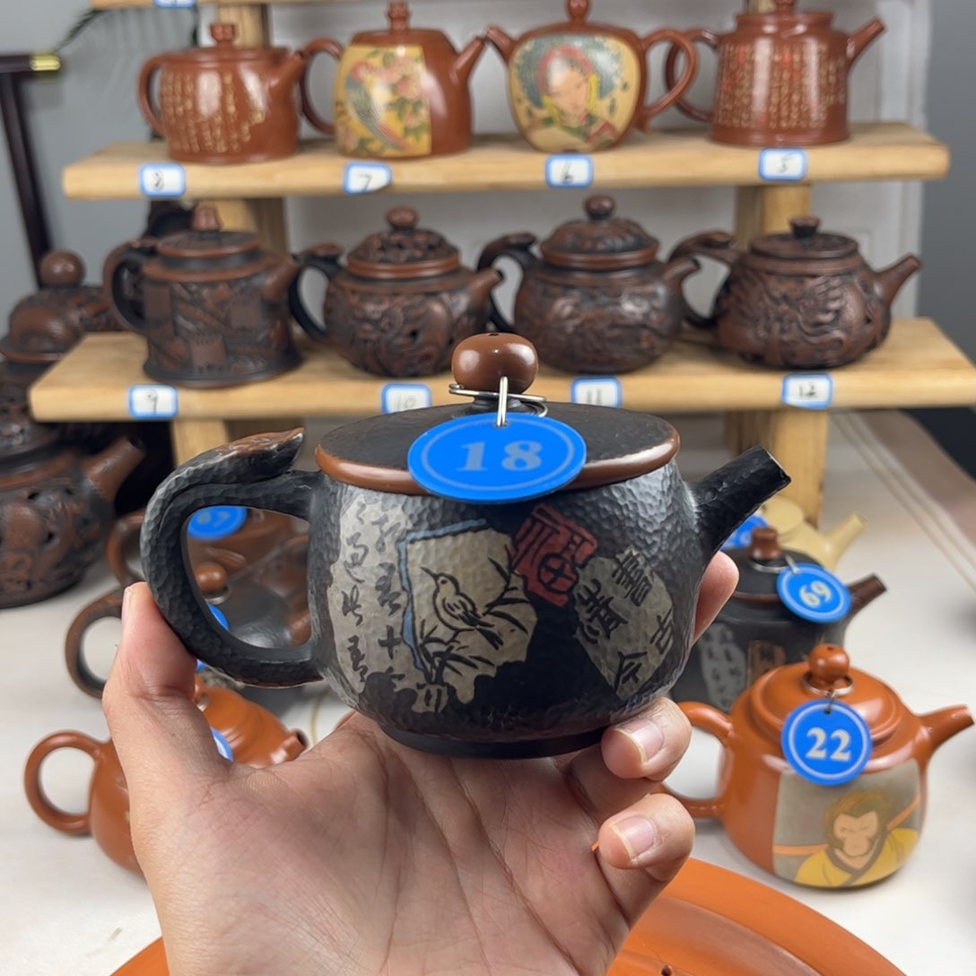 壶200cc 建水紫陶全手工制作，老匠人传承手艺