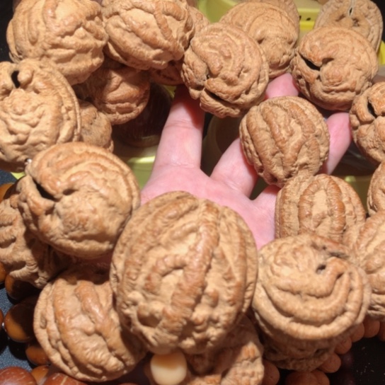 文玩核桃把件乾坤鬼脸脖挂