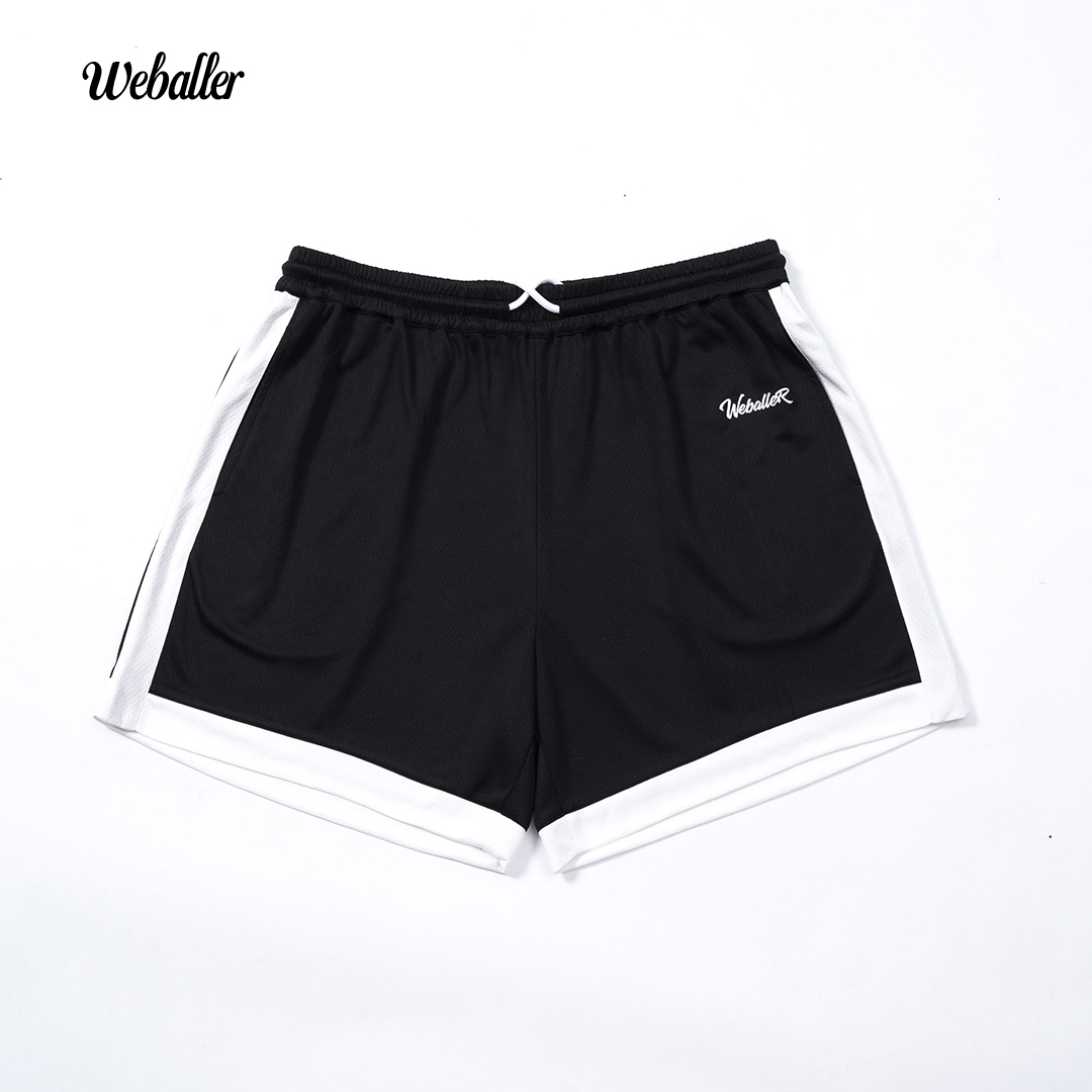 【WEBALLER】2025新款耐高运动短裤侧边织带高弹透气夏季男生篮球