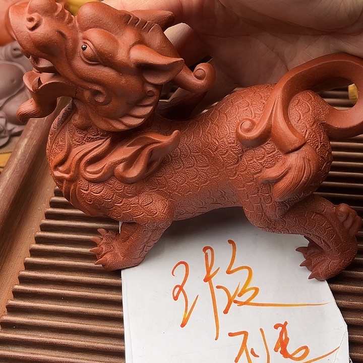 茶宠紫砂紫砂貔貅微瑕