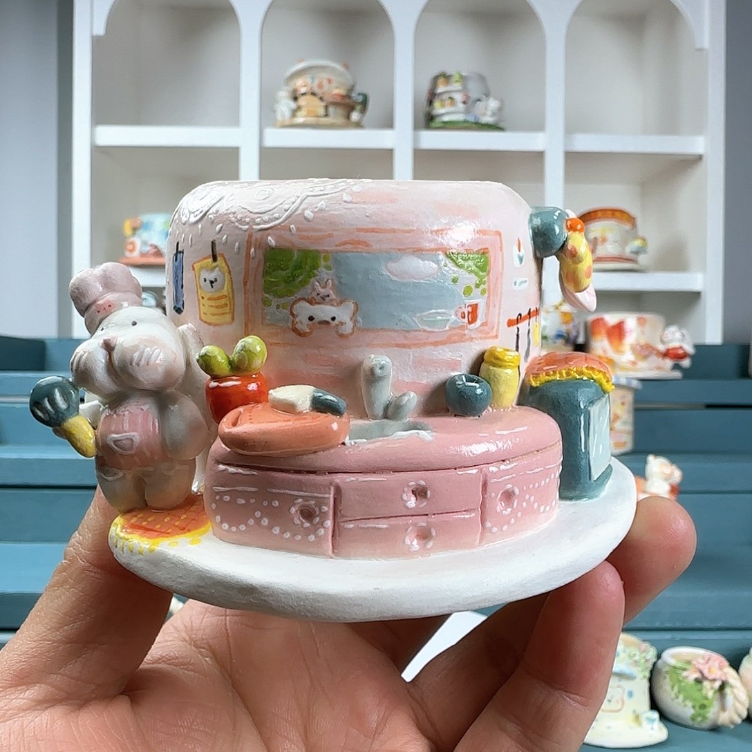 红陶彩**的多肉花盆微瑕