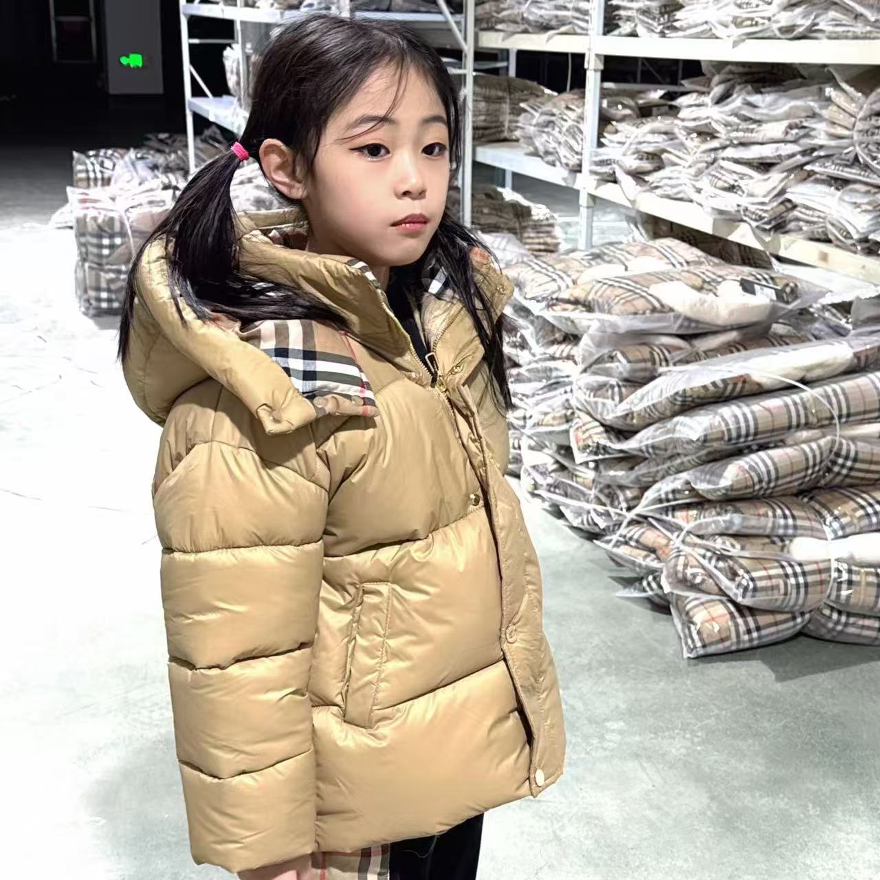 【正伟潮童】88345儿童男童女童冬季新款夹棉加厚经典棉服保暖外套