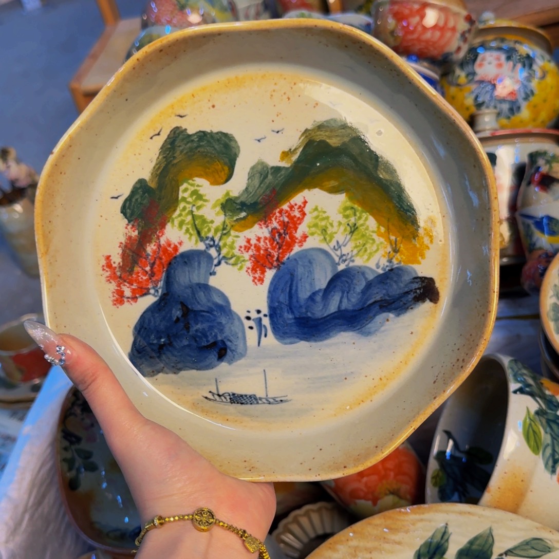 瓷片景德镇陶瓷手工收绘