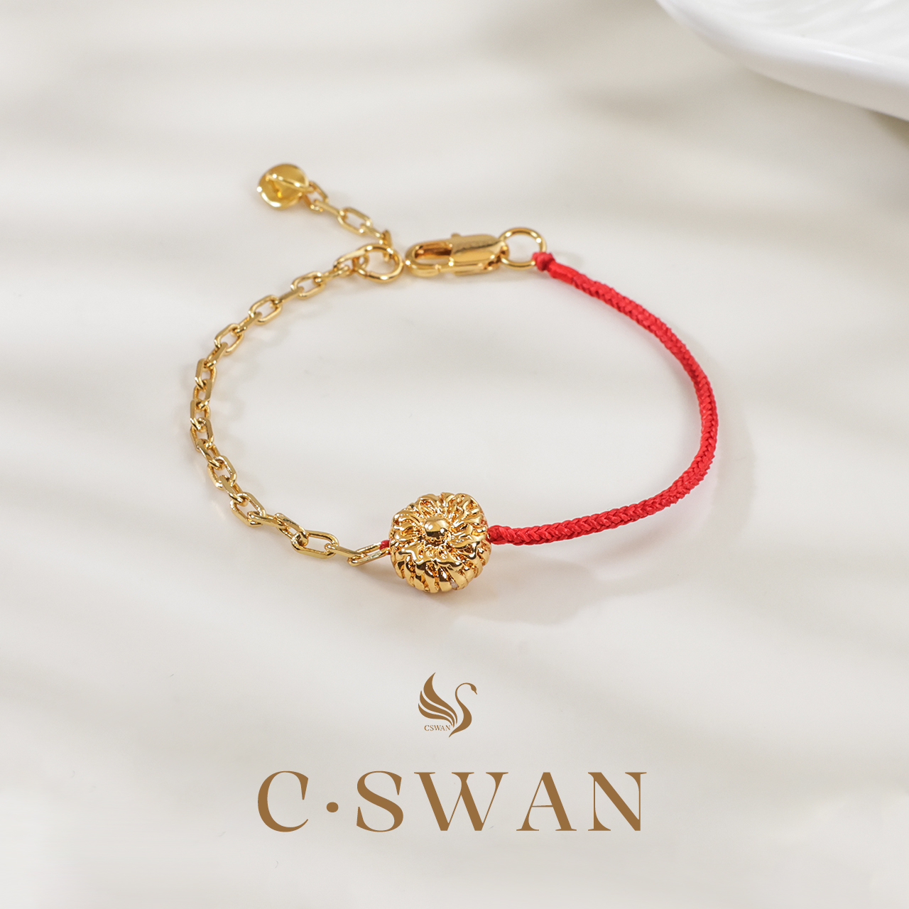 合金布艺手链 【翩鸿】手工编织新年红手链 多样性发一 编号 PH1105