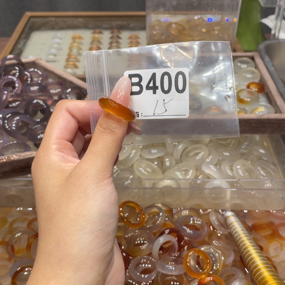 玛瑙/玉髓未镶嵌戒指400