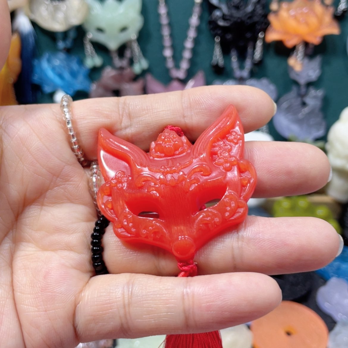 【闪购商品】未镶嵌岫玉颈饰哈****号55项链