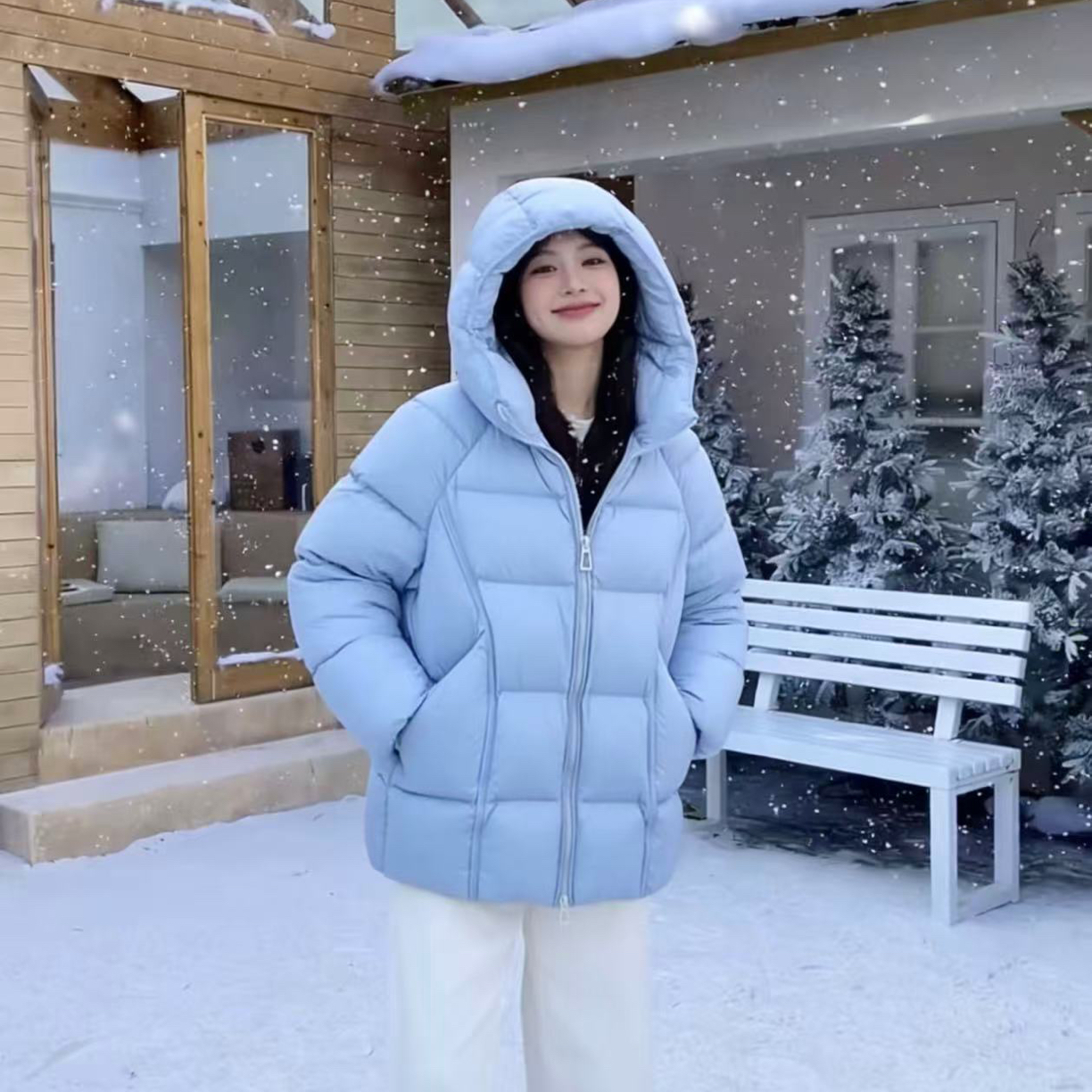 【云朵泡芙中长款】2025冬季新款云朵泡芙中长款羽绒服