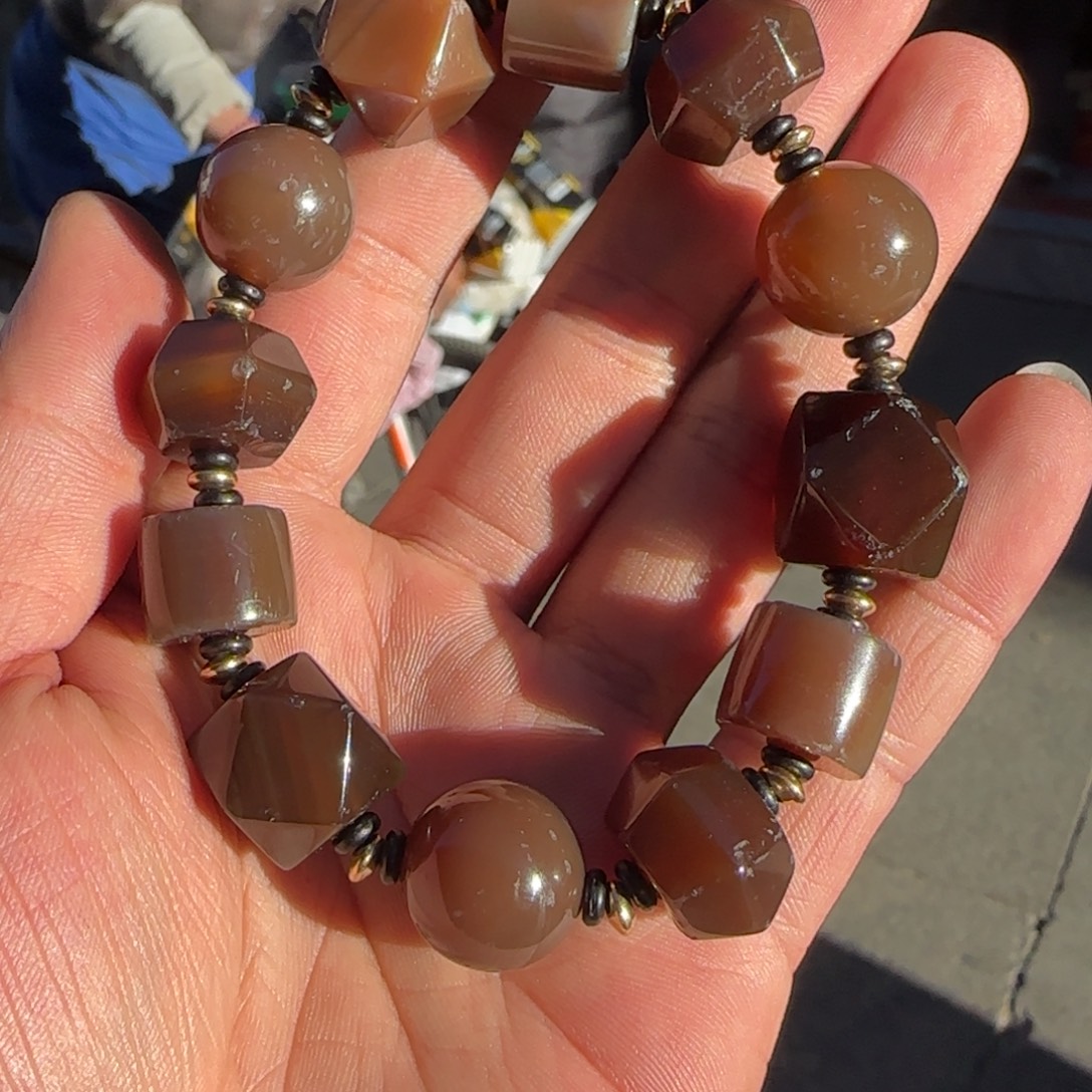 玛瑙/玉髓未镶嵌手链