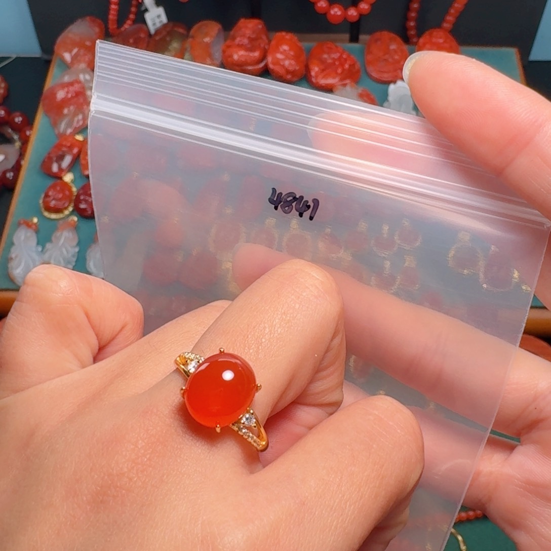 南红玛瑙南红玛瑙银S925镶嵌