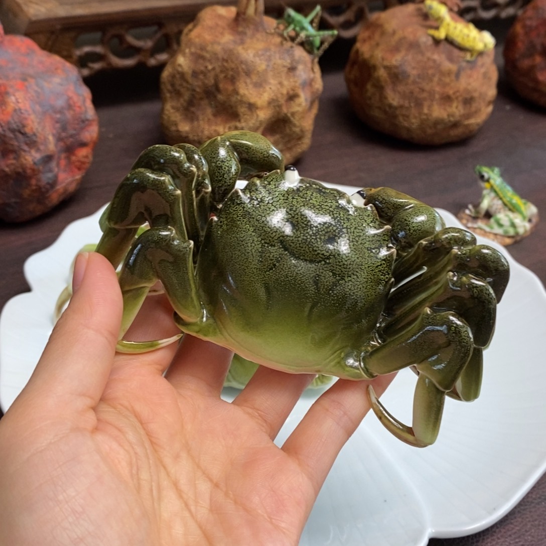螃蟹陶瓷材质螃蟹