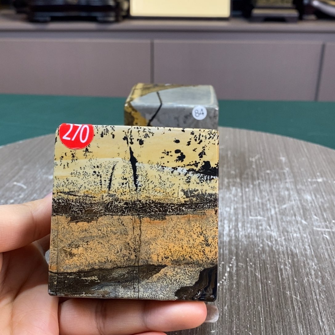 石材广西国画石草花石