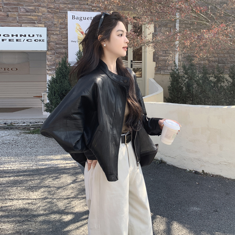美式高级感黑色皮衣外套女2025秋季新款网红爆款炸街潮流机车夹克