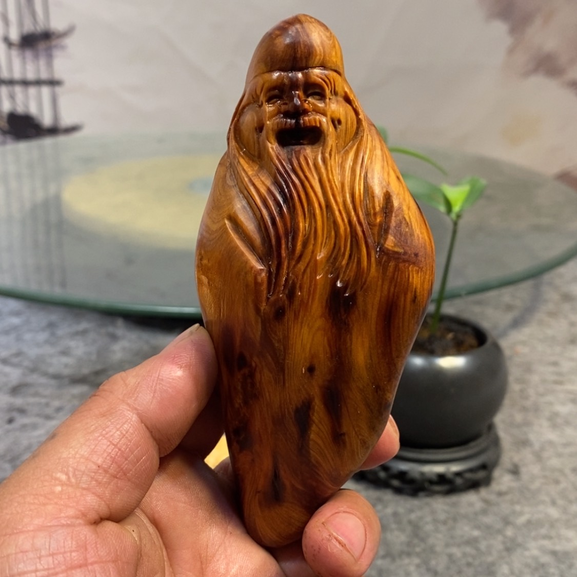 【闪购商品】柏木（崖柏）根雕木雕工艺品摆件家居手把件