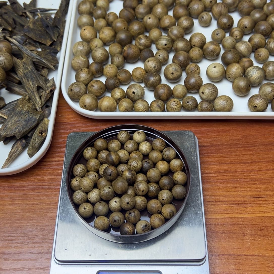 沉香沉香碎屑1.0珠