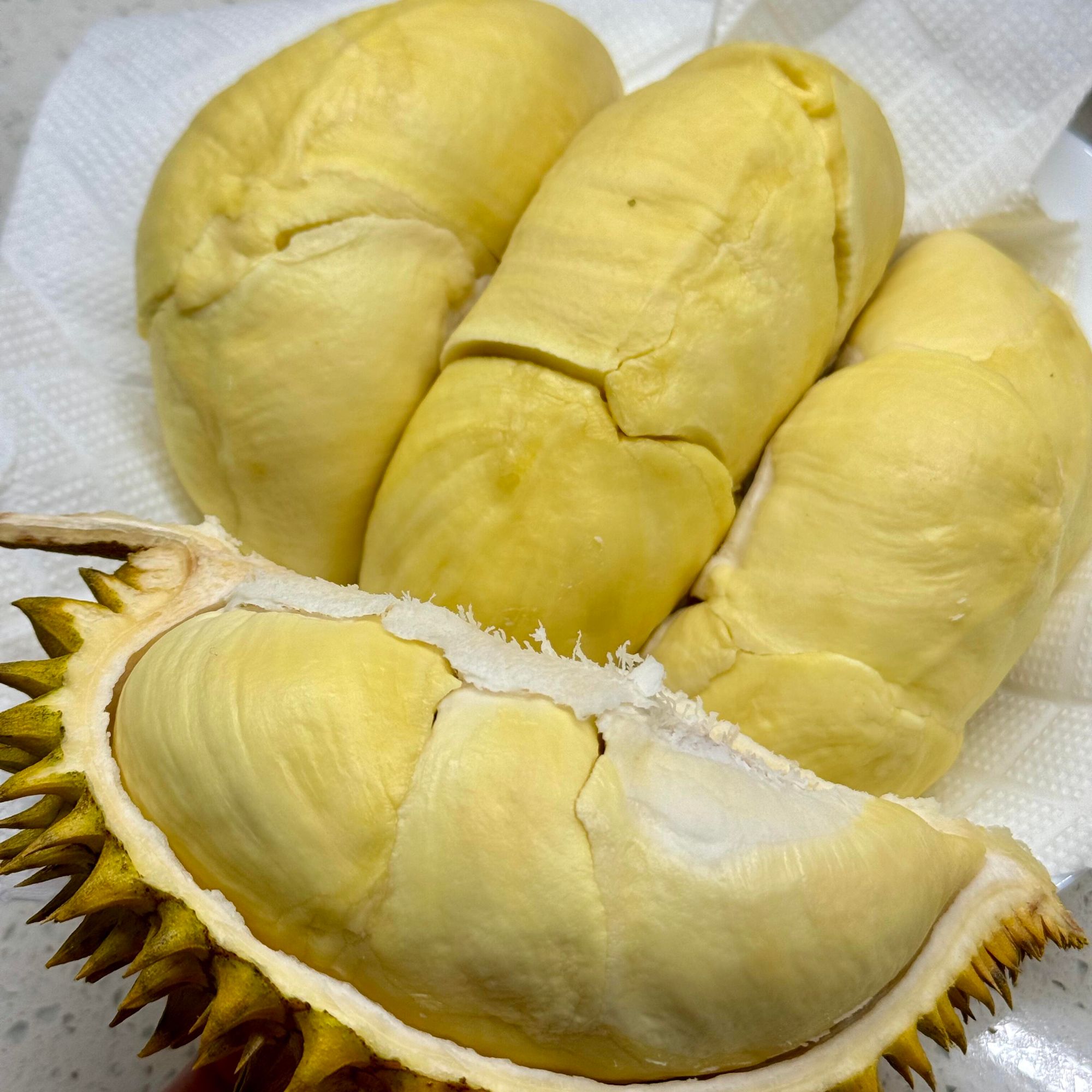 泰国金枕榴莲现剥鲜榴莲肉1斤-3斤核小肉厚榴莲同城配送金枕泰国金枕泰国