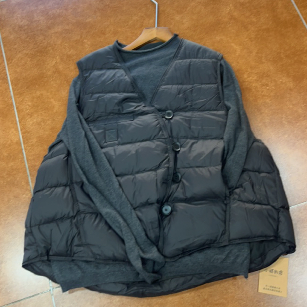 扣子款羽绒马甲秋冬新款女款