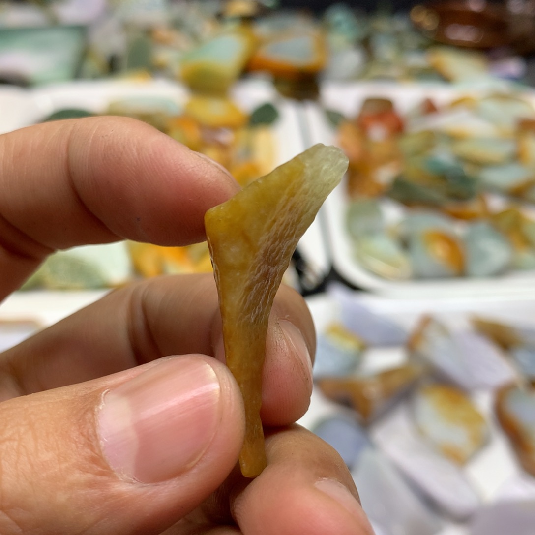 翡翠颈饰未镶嵌抚****家