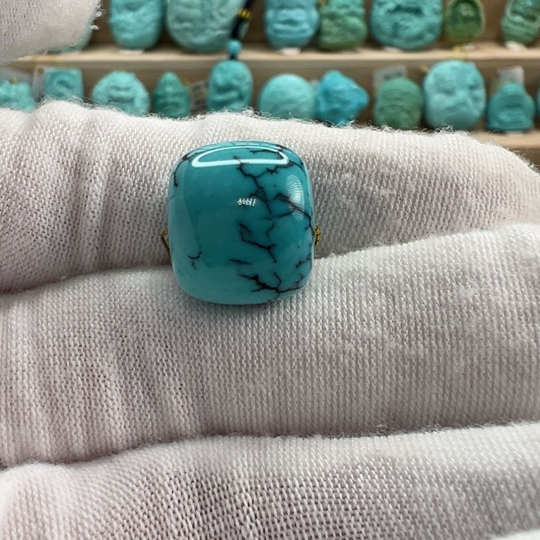 未镶嵌绿松石老型珠14x12.1mm