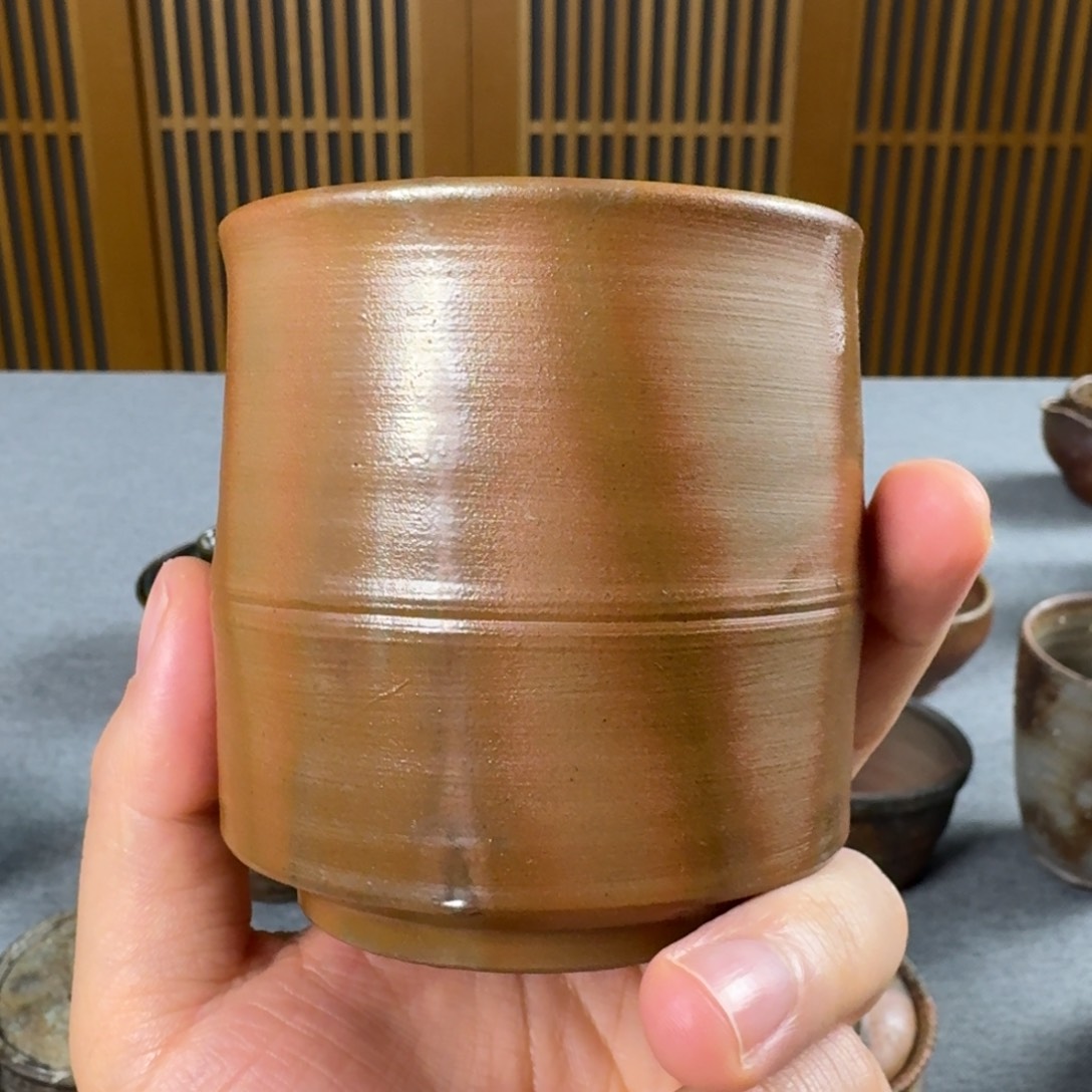 敦郎绯鞠汤吞杯。