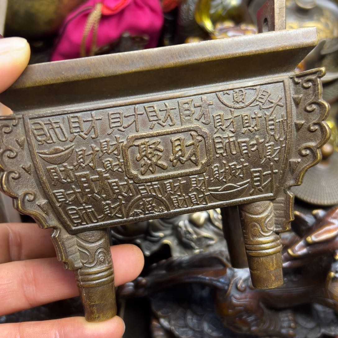 铜摆件欢迎欢迎你