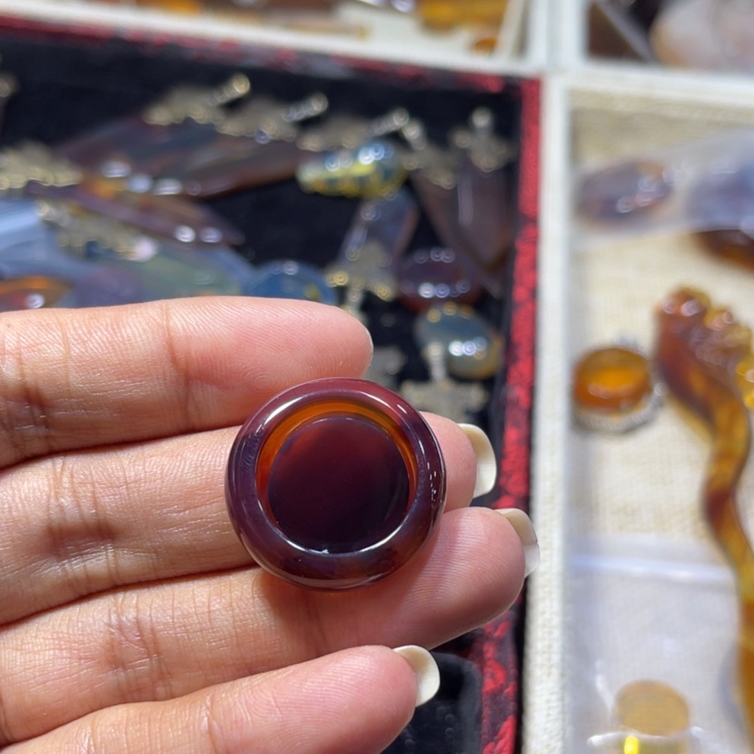 未镶嵌琥珀手链指环17